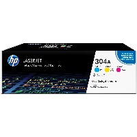 HP 304A original Toner cartridge CF372AM cyan magenta yellow standard capacity 3 x 2.800 pages 3-pack