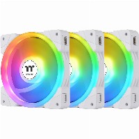 140mm Thermaltake SWAFAN EX14 ARGB PC Cooling Fan White TT Premium Edition 3 Fan Pack