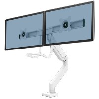 Fellowes EPPA CROSSBAR Monitorarm doppelt Weiss