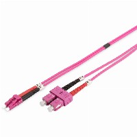 DIGITUS LWL Patchkabel LC -> SC 2.00m Multimode Duplex OM4