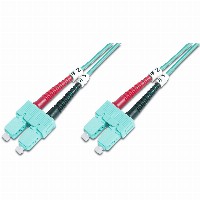 DIGITUS LWL Patchkabel SC -> SC 1.00m Multimode Duplex OM3