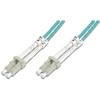 DIGITUS LWL Patchkabel LC -> LC 15.00m Multimode Duplex OM3