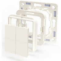 Shelly Plug & Play ″BLU Wall″ Switch 4 Adapter Busch-Jaeger Weiß