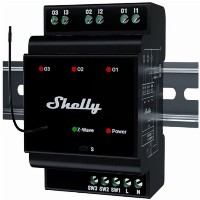 Shelly Relais ″Wave″ Hutschiene Pro 3 Relais max. 48 A 3 Phasen 3x 16A Z-Wave