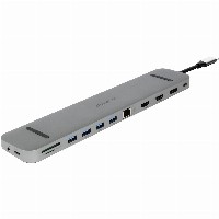 Plusonic USB-C Docking Adapter/Hub 9in1 with HDMI/DP/LAN/USB