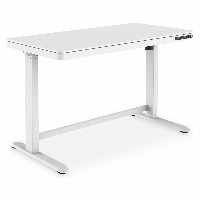 Schreibtisch elektrisch höhenverstellbar mit Schublade und USB-Ladestation 1200x600x120mm 50KG DIGITUS White
