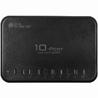 GoodConnections USB Desktop Schnellladestation 200W 10-Port USB-C Schwarz