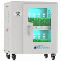 GoodConnections ANTARES PRO T20C Tablet-Ladewagen bis 11″ USB-C 30W Port PD3.0 UVC-Desinfektion Grau