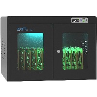 GoodConnections ANTARES PRO N12C Notebook-Ladewagen bis 15,6″ USB-C 65W Port PD3.0 UVC-Desinfektion Schwarz