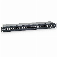 Equip Patchpanel 24x RJ45 Cat6 19″ FTP 1HE Premium schwarz