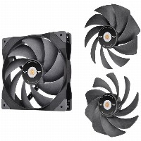 140mm Thermaltake GT14 PC Cooling Fan TT Premium Edition Black - 1 Pack