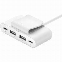 Belkin 4-Port USB-Splitter 2x USB-C, 2xUSB-A, max.30 W, weiss
