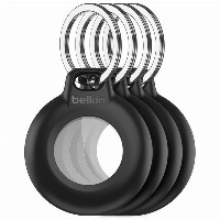 Belkin Secure Holder 4er-Pack wasserfest Apple AirTag, schwarz