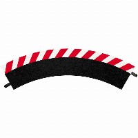 Carrera - 132 / 124 Accessories - Außenrandstreifen für Kurve 1/60° (3), Endstücke (2)