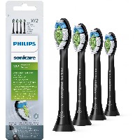 Philips Zahnbürste Zubehör Sonicare Optimal White - schwarz - 4er