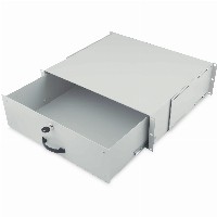 DIGITUS Schublade 3HE 483mm grau abschließbar