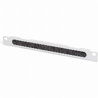 DIGITUS Kabelbürstenleiste 0.5HE 10″ 254mm grau