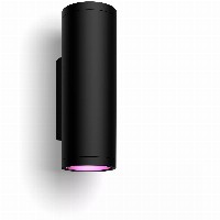 Philips Hue White & Color Ambiance Appear Wandleuchte rund Schwarz 1200lm