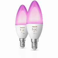Philips Hue White & Color Ambiance E14 Kerze Doppelpack 2x470lm