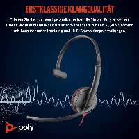 HP Poly Headset Blackwire C3210 Mono USB-C/A (bulk schwarz)