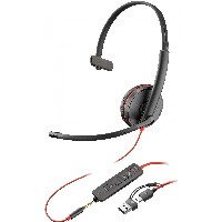 HP Poly Headset Blackwire C3215 Mono USB-C/A & 3.5 mm