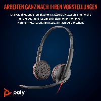 HP Poly Headset Blackwire C3225 Stereo USB-C/A & 3.5 mm