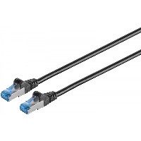 Patchkabel CAT6a RJ45 S/FTP PiMF 10m Schwarz