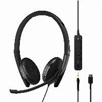 EPOS ADAPT 165 USB-C II Stereo Headset inkl. 3.5mm Klinkenstecker Inline Call Control