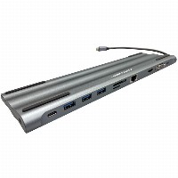 LC-Power LC-HUB-C-MULTI-8 USB-C auf 3xUSB-A/2xUSB-C/HDMI/VGA/MicroSD/SD/RJ45/Audio