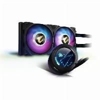 K Cooler GIGABYTE AORUS WATERFORCE X 240 All-in-one Liquid Cooler with Circular LCD Display Black