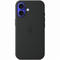 APPLE iPhone 16 Silicone Case with MagSafe - Black