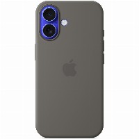 APPLE iPhone16 Silicone Case with MagSafe - Stone Gray