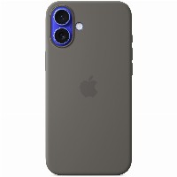 APPLE iPhone 16 Plus Silicone Case with MagSafe - Stone Gray
