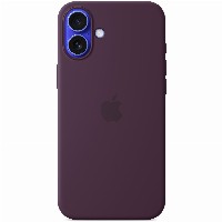 APPLE iPhone 16 Plus Silicone Case with MagSafe - Plum