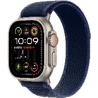 APPLE Watch Ultra 2 GPS + Cellular 49mm Natural Titanium Case with Blue Trail Loop - S/M