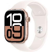 APPLE Watch Series 10 GPS 46mm Rose Gold Aluminium Case with Light Blush Sport Band - S/M
