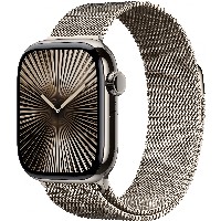 APPLE Watch Series 10 GPS + Cellular 42mm Natural Titanium Case with Natural Milanese Loop