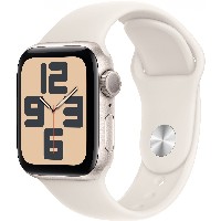 APPLE Watch SE GPS 40mm Starlight Aluminium Case with Starlight Sport Band - S/M