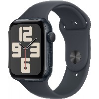 APPLE Watch SE GPS 44mm Midnight Aluminium Case with Midnight Sport Band - M/L