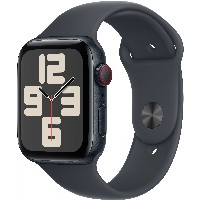 APPLE Watch SE GPS + Cellular 44mm Midnight Aluminium Case with Midnight Sport Band - M/L