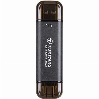 TRANSCEND 2TB External SSD ESD310C USB 10Gbps Type C/A