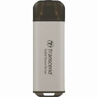 TRANSCEND ESD300S 512GB External SSD USB 10Gbps Type C Silver
