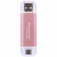 TRANSCEND ESD310P 512GB External SSD USB 10Gbps Type C/A Pink