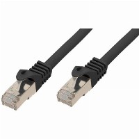 Patchkabel CAT7 RJ45 S/FTP PiMF 10m Schwarz
