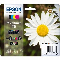 Epson Tinte 18 C13T18064012 4er Multipack (BKMCY) bis zu 175 Seiten