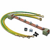 DIGITUS Potentialausgleichschiene für Schränke 4 Erdungskab.