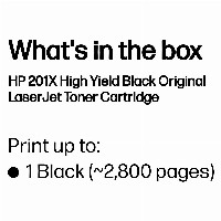 HP 201X High Yield Black Original LaserJet toner cartridge