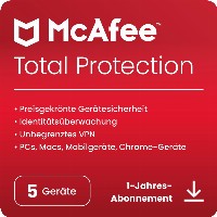 McAfee Total Protection - 5 Device, 1 Year - ESD-DownloadESD