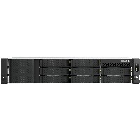 QNAP TS-855eU-RP-8G 8-bay short depth rackmount NAS Intel Atom C5125 8C 2.8GHz 8GB RAM 2x2.5GbE 2xM.2 2280 2xPCIe Gen3 1x250W R PSU