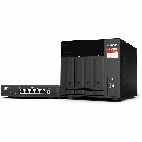 QNAP Bundle NAS TS-473A 4 bay AMD Ryzen Embedded V1500B 2.5G + Switch QSW-1105-ST 5 ports 2.5G